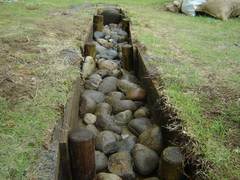 完成したせせらぎ