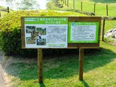 ビオトープの看板