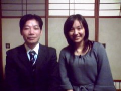 石本沙織アナウンサーと２ショット