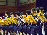 ブラスバンド部の演奏