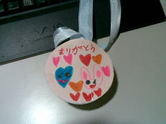 園児手作りのメダル