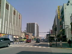 アーケードのない西町