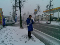 大晦日の街頭遊説