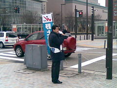 JR富山駅北口での遊説