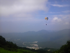 ゴンドラ山頂駅から富山方面を