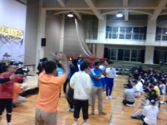 アスリート交流会のロックバンドライブ