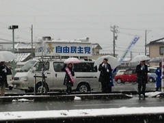 22年最後の街頭遊説