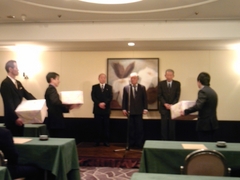 麺青年会40周年式典の様子