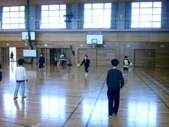 ドッジボール体験教室の様子