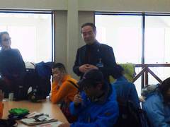 挨拶する大山観光開発坂井社長