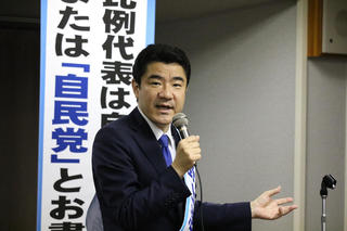 個人演説会の野上候補
