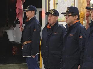 旗手を務めるしきだ