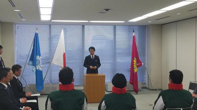 冬季国体スケート競技会壮行会