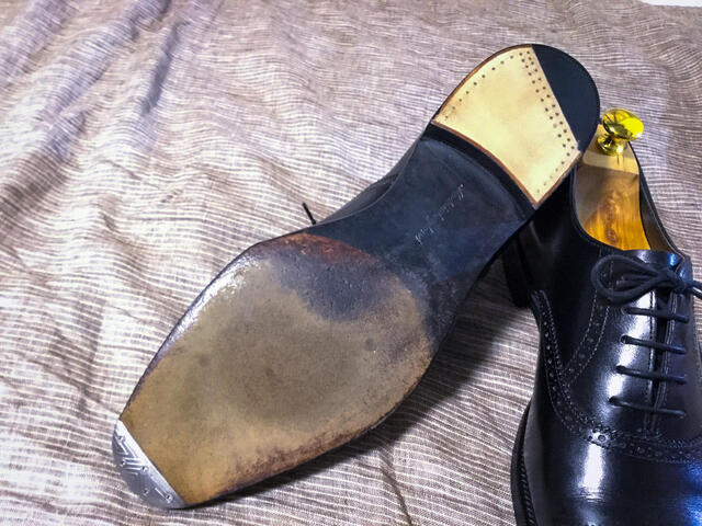 ビンテージスチールにヒール交換
