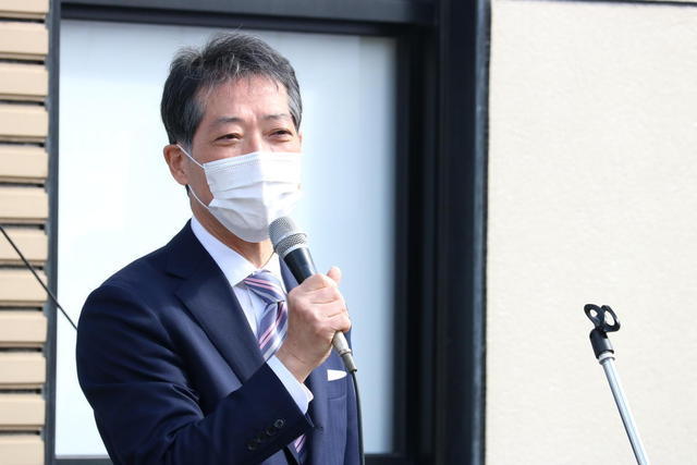 決意を述べるしきだ博紀