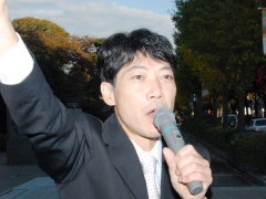 早朝街宣（11月14日）