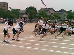 2008光陽小運動会リレーの様子