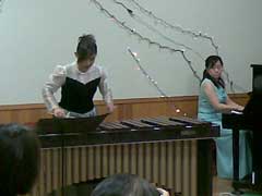 マリンバの生演奏