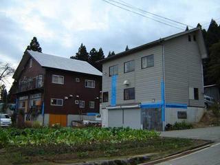 被害にあった家屋